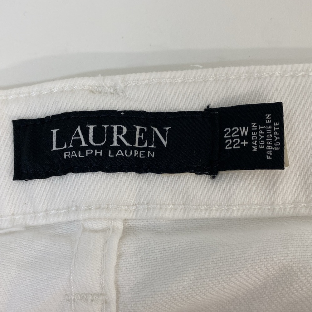 Lauren Ralph Lauren Jeans High Rise Straight Ankle Comfort Stretch Women's 22W - Picture 7 of 12